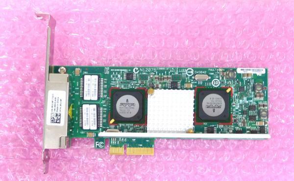 ●DELLサーバー用 Broadcom 4Port ギガビットイーサネットアダプタ (PCI-Express x4/1000Base-T*4/0R519P)