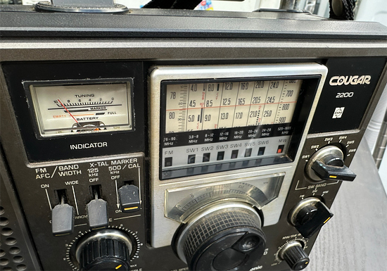 当時物 ナショナル パナソニック クーガー2200 National Panasonic RF-2200 COUGAR 現状品 昭和レトロ 札幌市 白石店の画像3