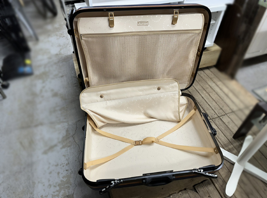  used Samsonite Repute suitcase midnight blue suitcase key hanger attaching Samsoniterepyu-to high capacity Sapporo city white stone shop 