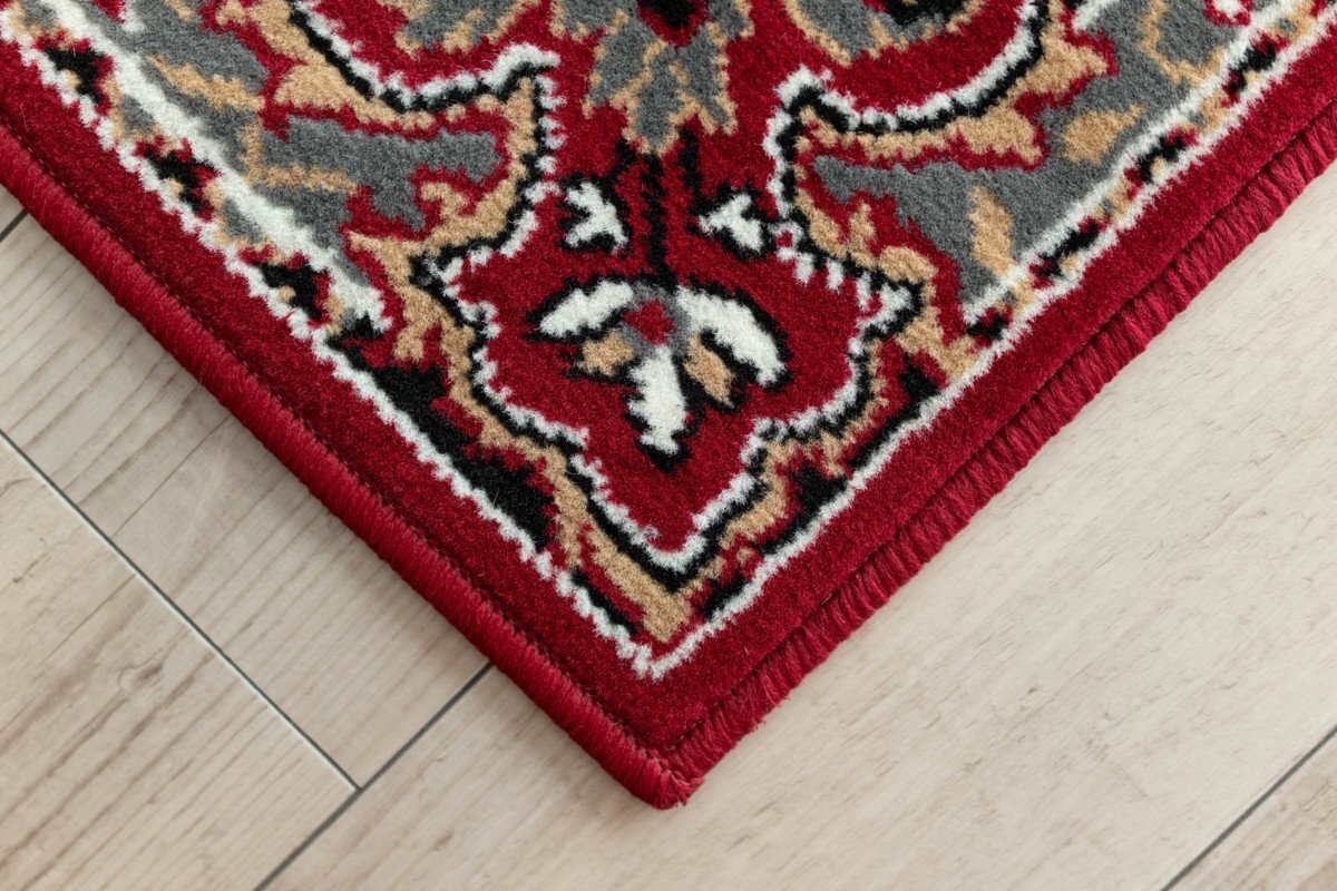 ■■サヤンサヤン カーペット ペルシャ 絨毯 ベルギー製 ウィルトン織り ラグマット 約 235ｘ320 cm 約6畳 レッドの画像6