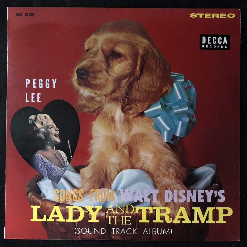 【白盤・ペラジャケ】美品 プロモ 見本盤 / ペギー・リー「LADY AND THE TRAMP」わんわん物語 / PEGGY LEE / レア盤_画像1