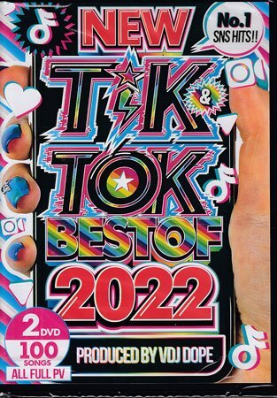 ◆新品DVD★『TIK & TOK NO.1 SNS HITS BEST OF 2022 NEW / VDJ DOPE』BTS BLACKPINK Ed Sheeran SEVENTEEN Akon PSY★1円_画像1