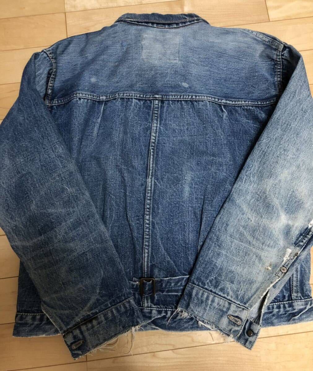 Levi's 1st 506XXE 通称T-BACK スライドバックル 過渡期 49s〜 の画像5