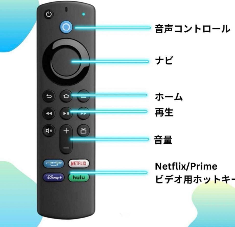 Amazon Fire TV Stick Alexa対応音声認識リモコン（第3）　リモコン ファイヤースティック 互換用_画像6