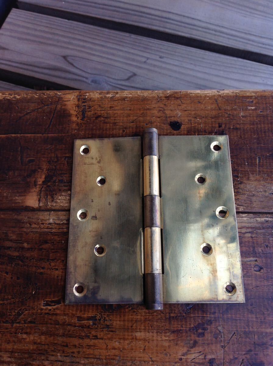  antique brass metallic material hinge retro 