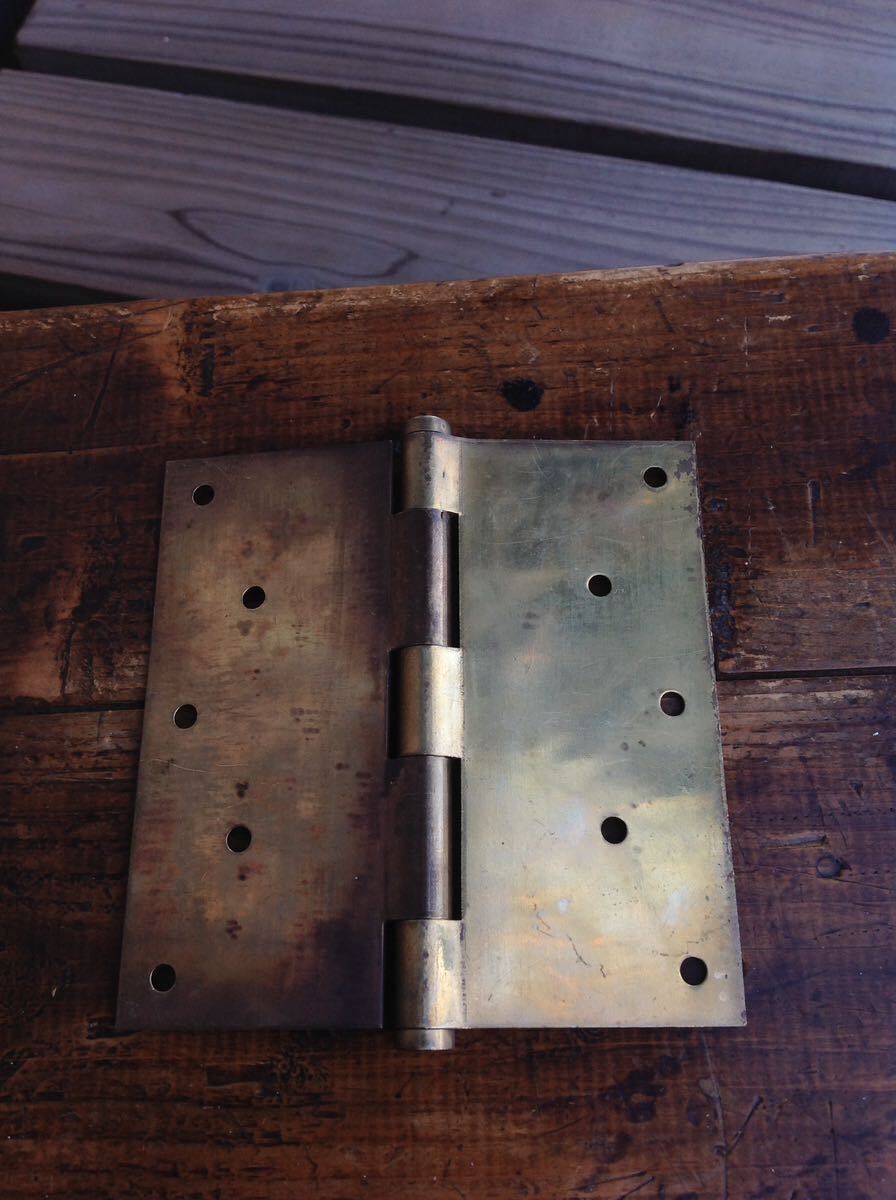  antique brass metallic material hinge retro 