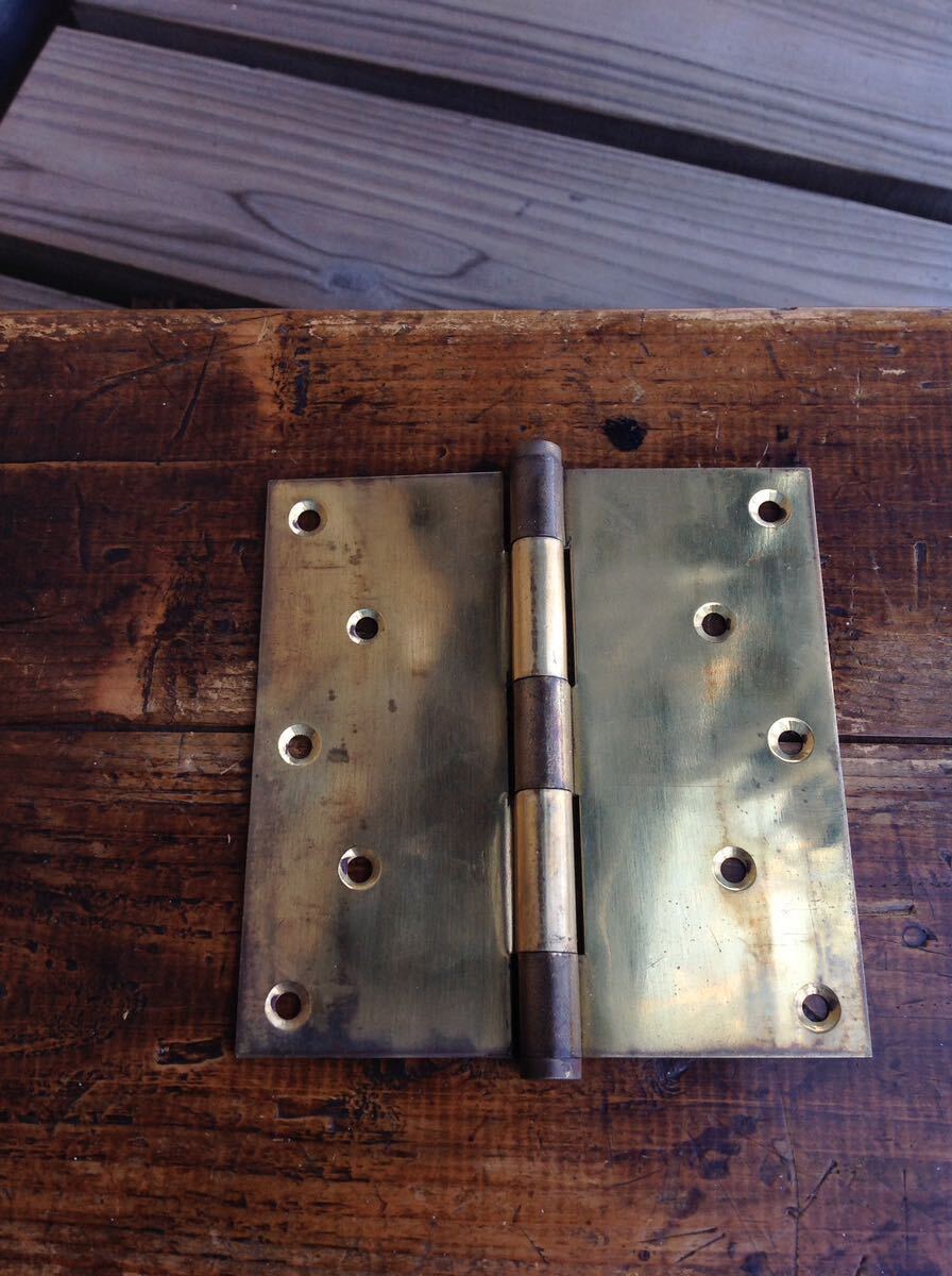  antique brass metallic material hinge retro 