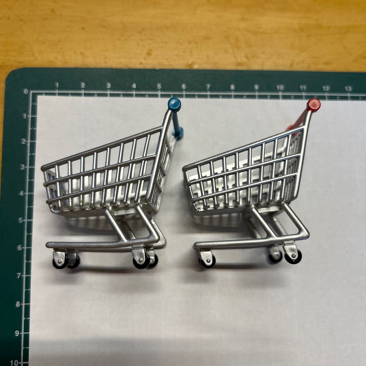 リーメント ぷちスーパー　買い物カート　ショッピングカート　２個　ドールハウス ミニチュア 送料無料_画像2