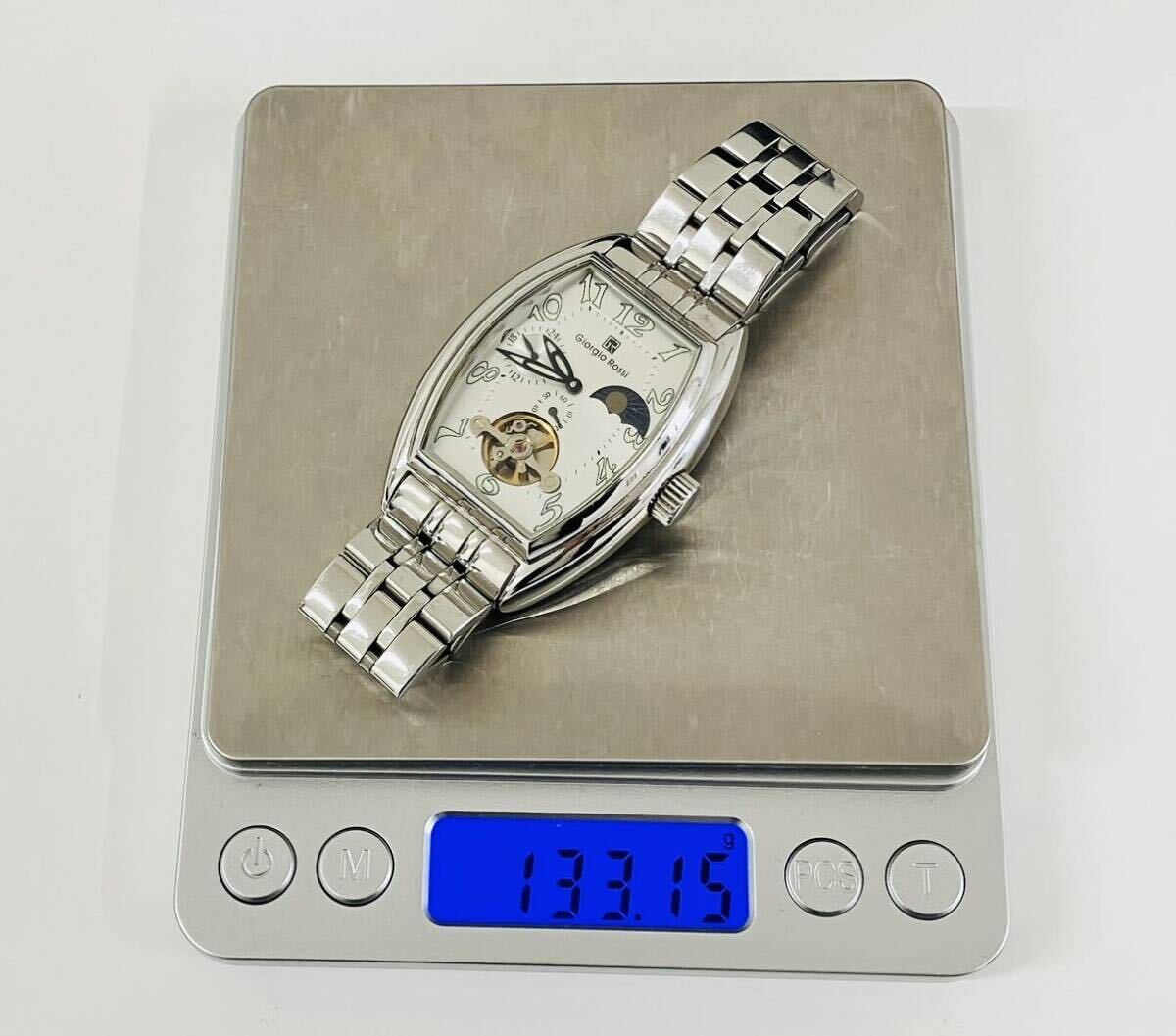 【送料無料】Giorgio Rossi ジョルジオロッシ GR-0008 シルバー系文字盤 手巻き メンズ 腕時計 現状稼働品 付属品有 箱有の画像8