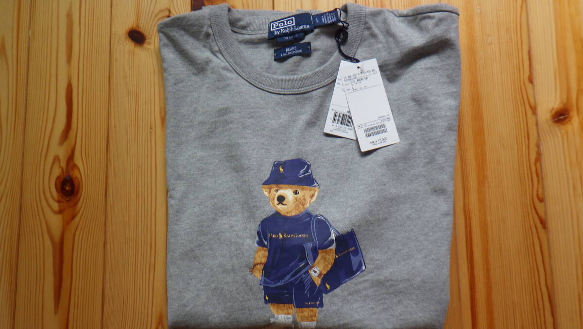 Lサイズ・グレー　BEAMS POLO RALPH LAUREN for BEAMS / 別注 Polo Bear T-Shirt ビームス　ポロ　ラルフローレン_画像1