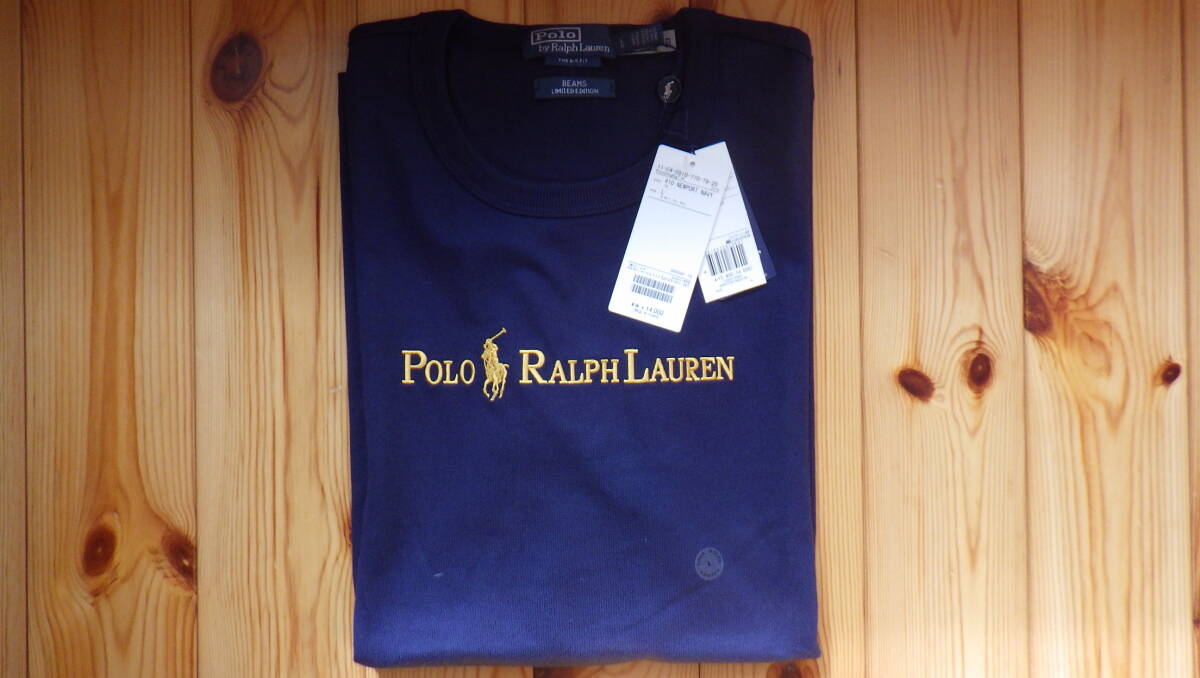 Lサイズ　BEAMS POLO RALPH LAUREN for BEAMS / 別注 Gold Logo T-Shirt　ビームス　ポロ　ラルフローレン_L