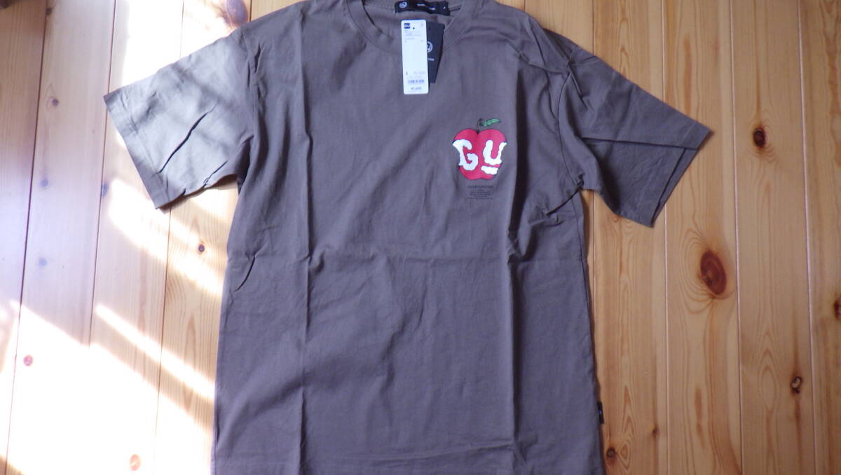 Lサイズ・ブラウン　GU x UNDERCOVER 半袖Tシャツ　アンダーカバー_画像1