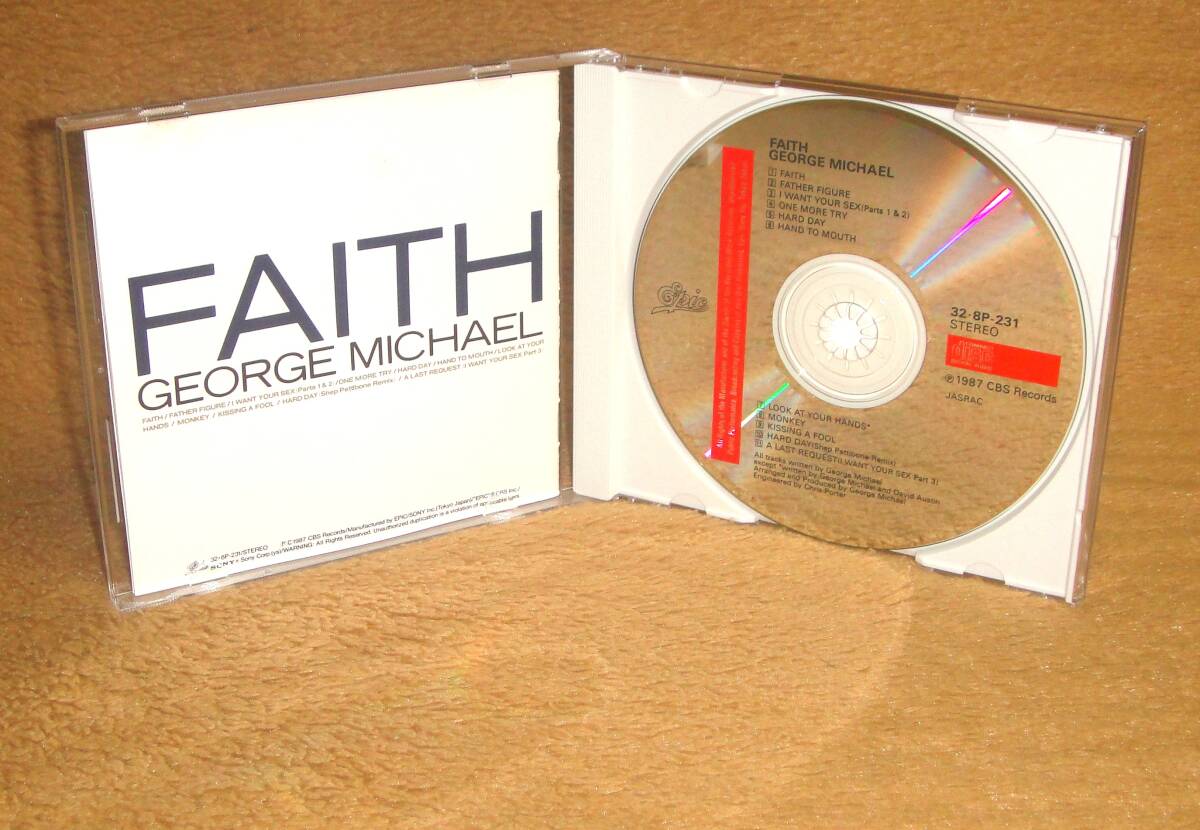  налог надпись нет с поясом оби CD* George * Michael |FAITH(32*8P-231) лицо,GEORGE MICHAEL,wam!
