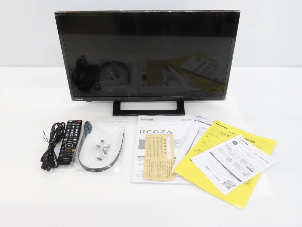 TOSHIBA　東芝　REGZA　24型液晶テレビ　24S24　2021年製　中古品　取説、元箱有_画像1