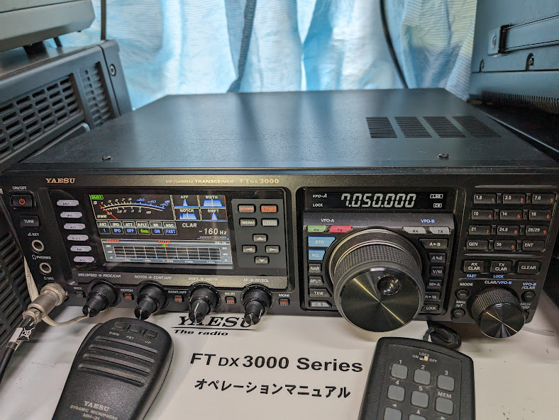 YAESU　 FT-DX3000 HF/50MHz　ALL MODE (SSB/CW/AM/FM/RTTY/PSK)　50W機 使用期間浅く美品　