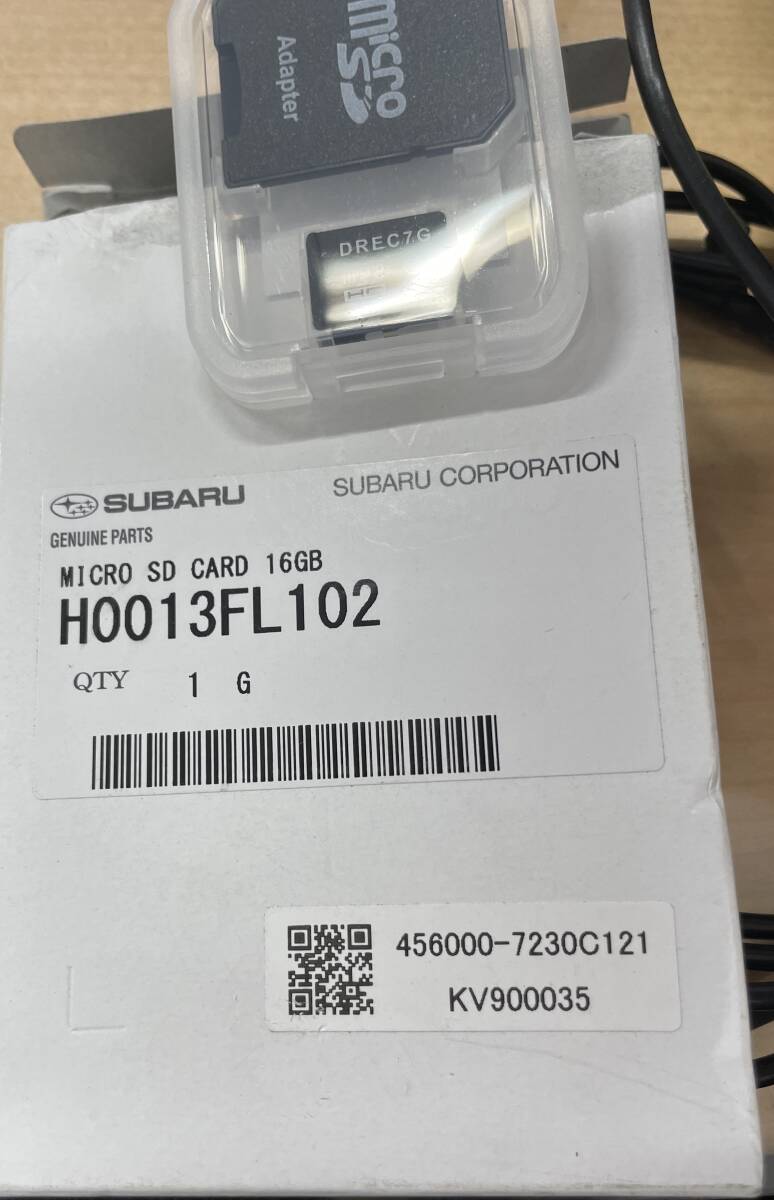 [ б/у ] Subaru оригинальный OP навигация в качестве опции синхронизированный регистратор пути (drive recorder) (H0013FL100) оригинальный 16GB. SD карта есть (456000-7230C121)