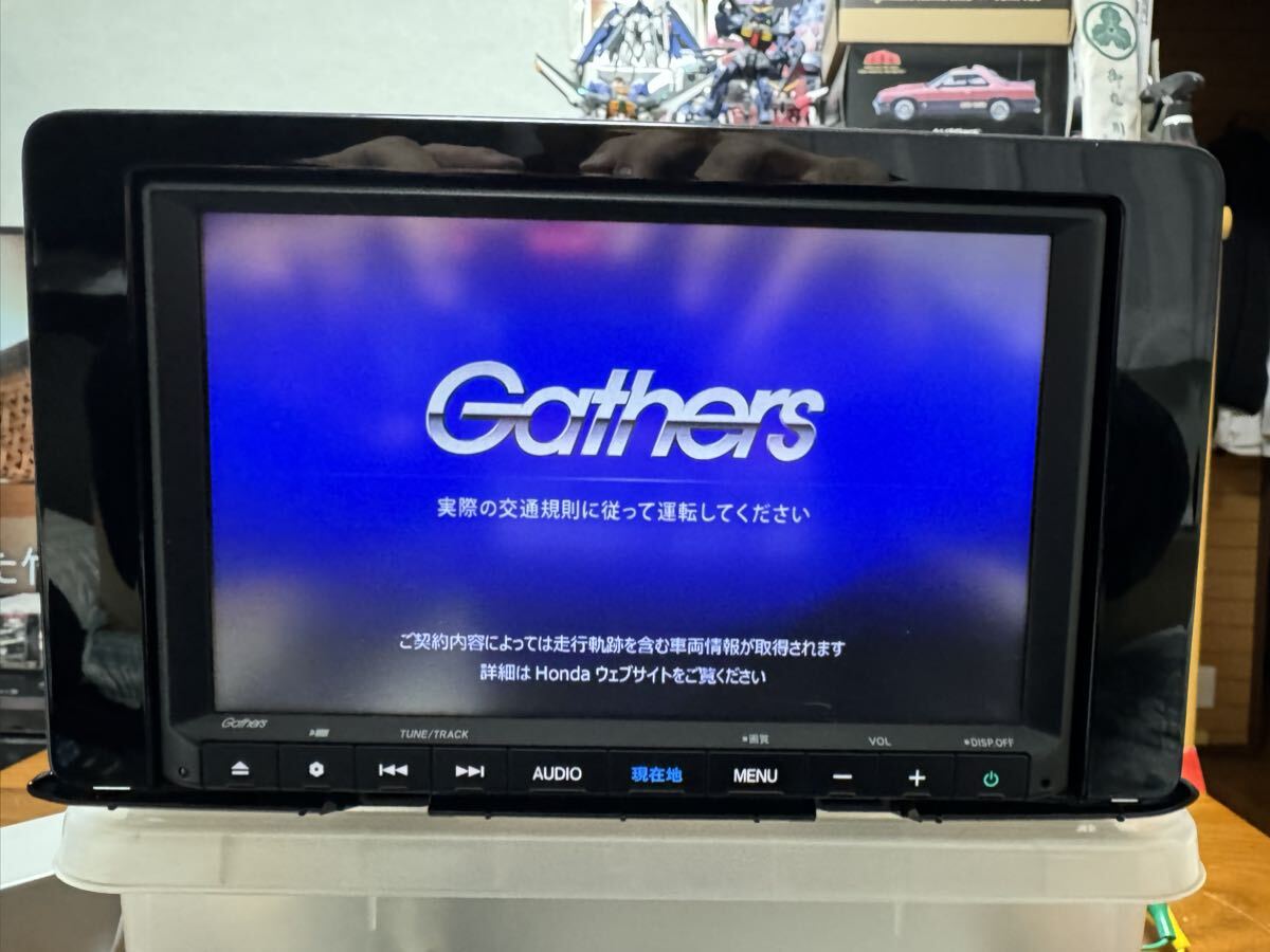 Gathersギャザズ ホンダ純正ナビ VXM-205VFEi 中古動作確認整備済美品 使用期間少 GRフィット用パネル付の画像1