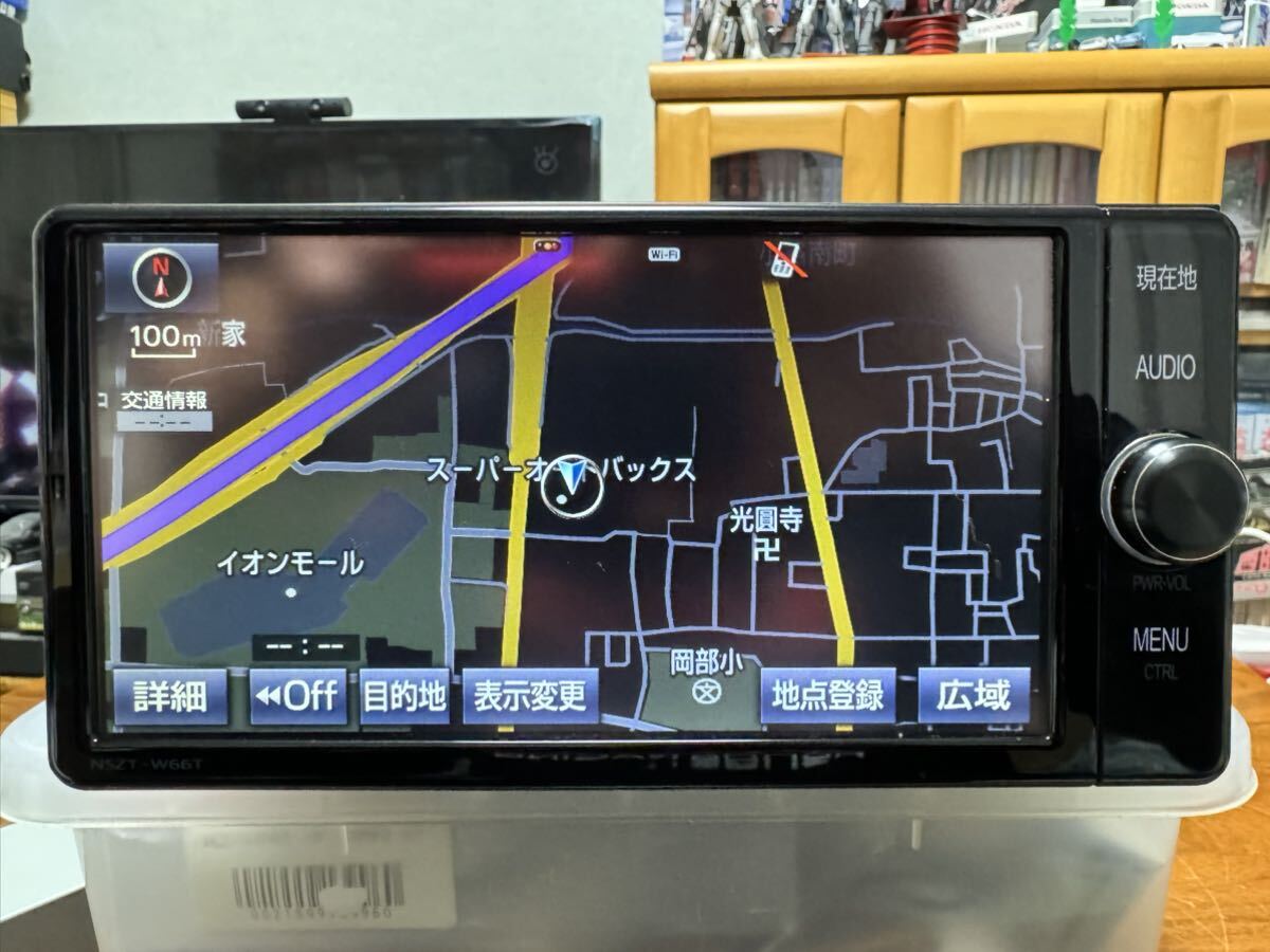 トヨタ純正7インチSSDナビ NSZT-W66T フルセグTV・Bluetooth対応 動作確認済 中古整備済美品 地図データ2018年春版 _画像3