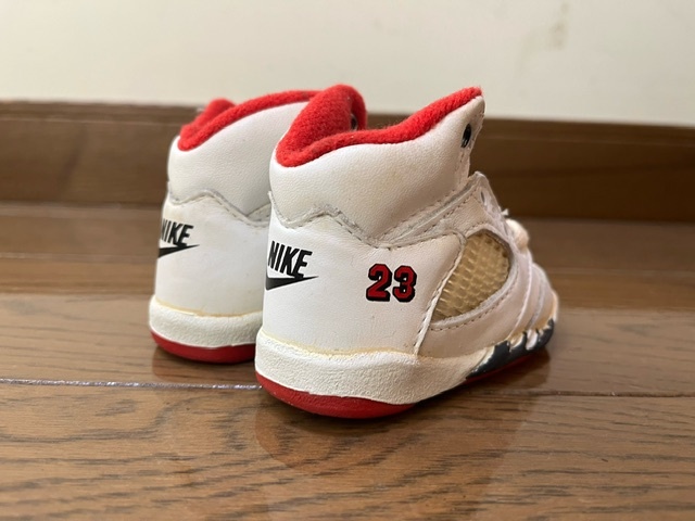 [デッドストック] オリジナル 当時物 9cm NIKE BABY JORDAN ナイキ ベビージョーダン vintage ヴィンテージ ナンバリング入りの画像2