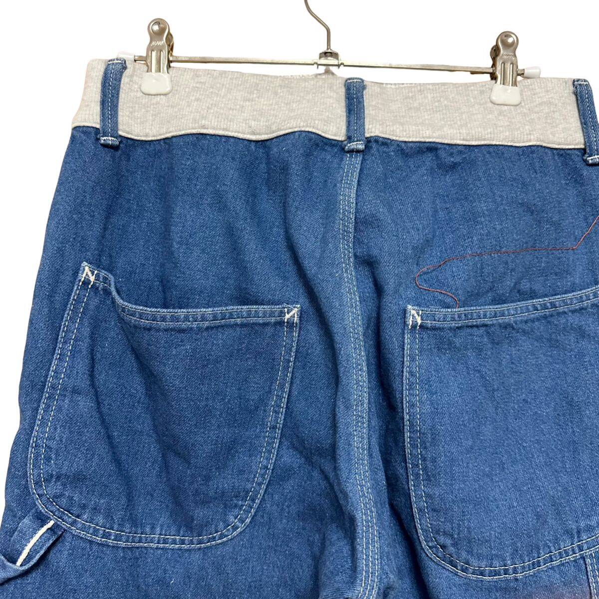 KATO Kato укороченные брюки брюки-джоггеры Denim брюки S размер индиго painter's pants 