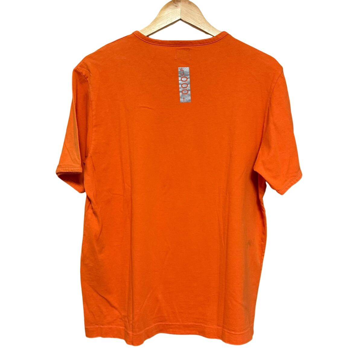 C.P COMPANY シーピーカンパニー デザインTシャツ 半袖カットソー Mサイズ 00s オレンジの画像3