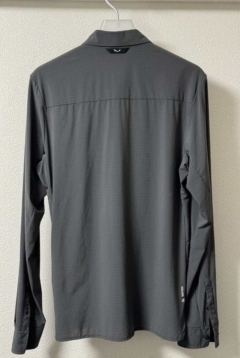 SALEWA PUEZ MINI CHECK2 DRY M L/S Shirt サレワ 長袖 シャツ 吸汗速乾 ストレッチ 新品_画像3