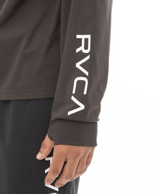 サイズＳ　黒/白RVCA ラッシュガードVENT LS SURF HOODIE_画像7