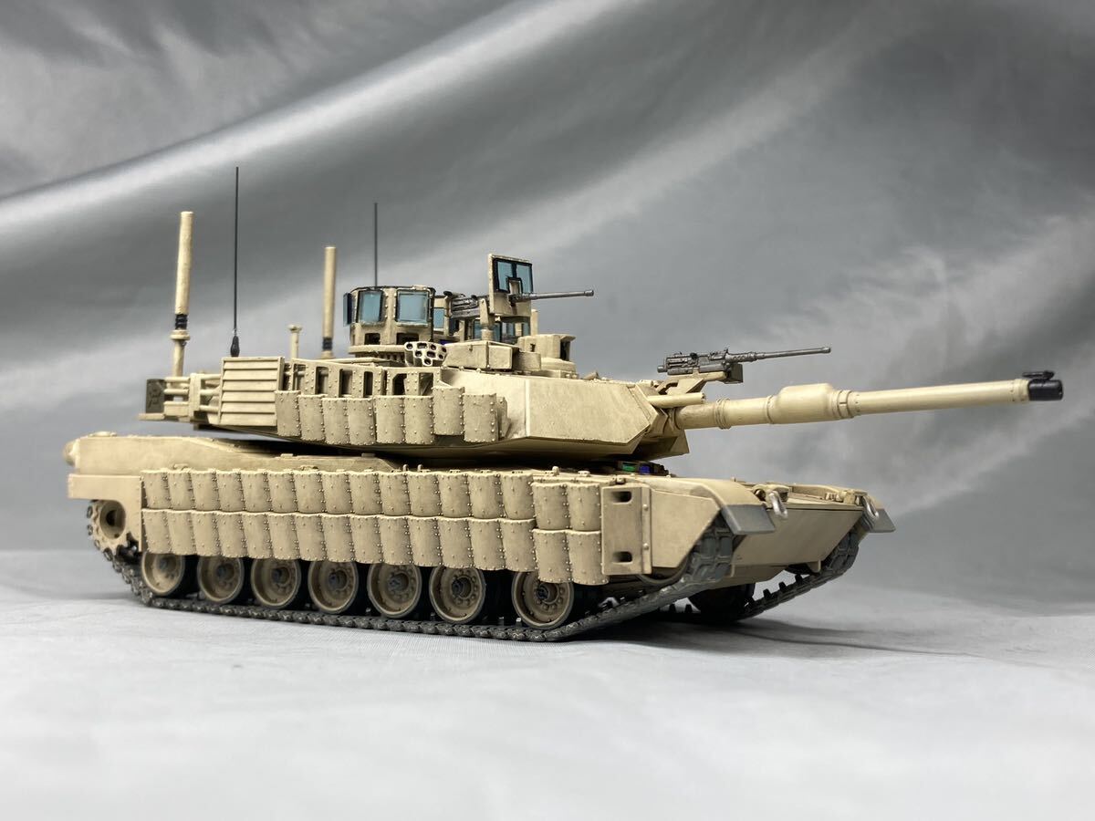 MENGモデル 1/72 アメリカ陸軍 M1A2 SEP エイブラムス TUSK II 戦車 完成品の画像10
