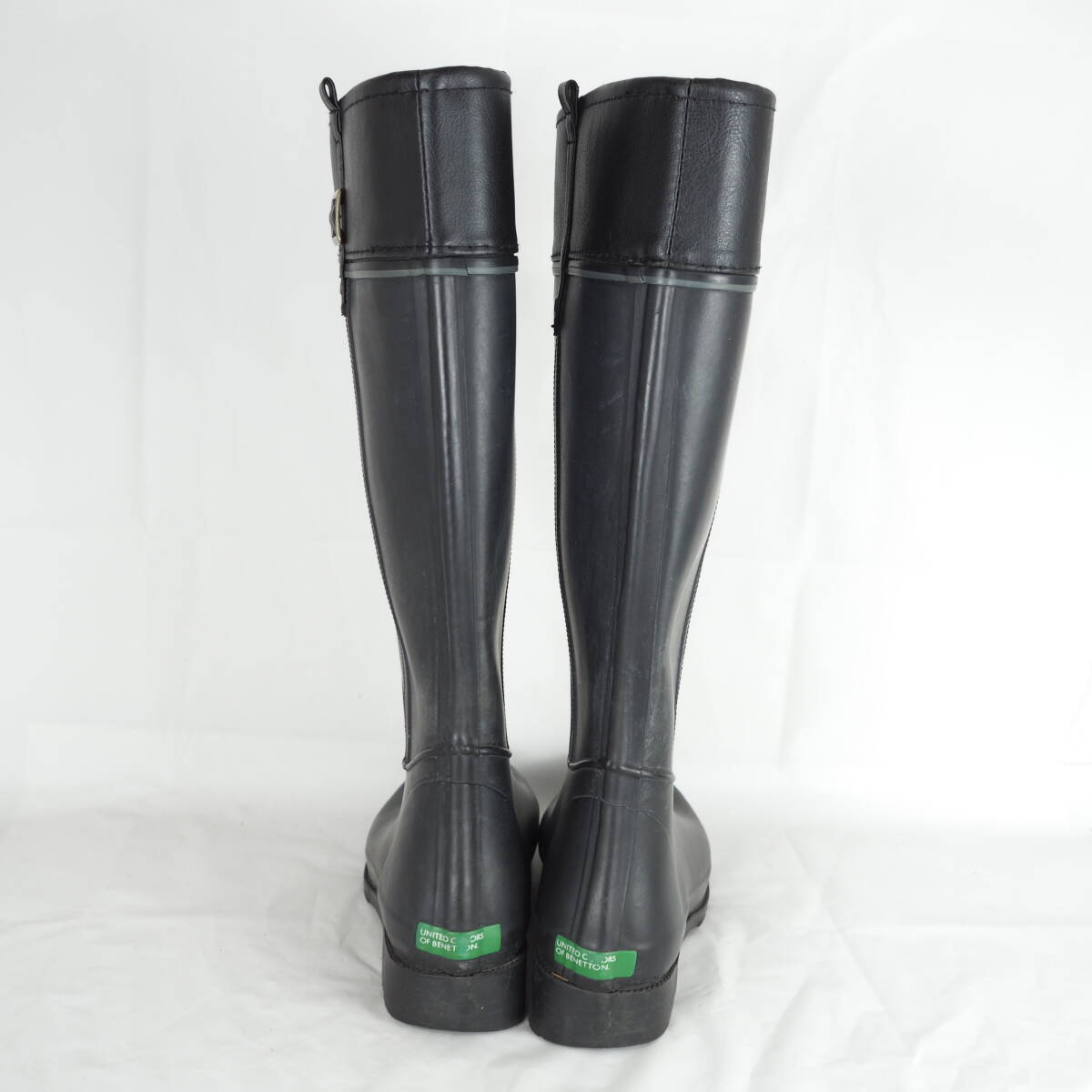 EB5191*UNITEDCOLORS OF BENETTON* united color zob Benetton * lady's rain boots *25cm* black 