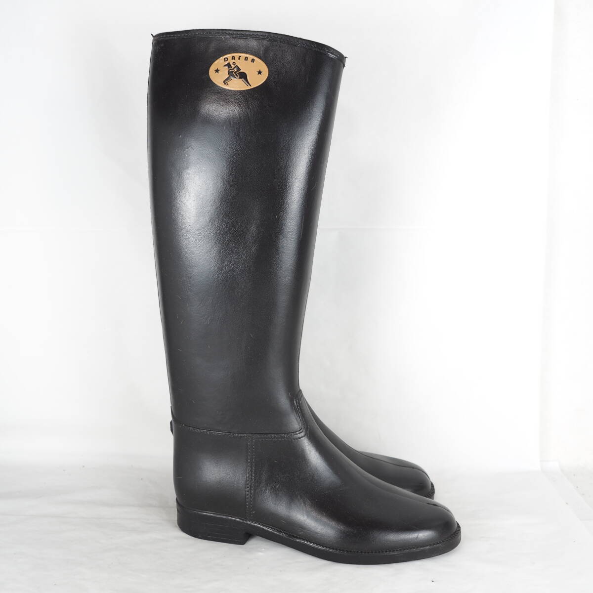 EB5077*DAFUNA*da crucian * lady's rain boots *37-23.5cm* black 