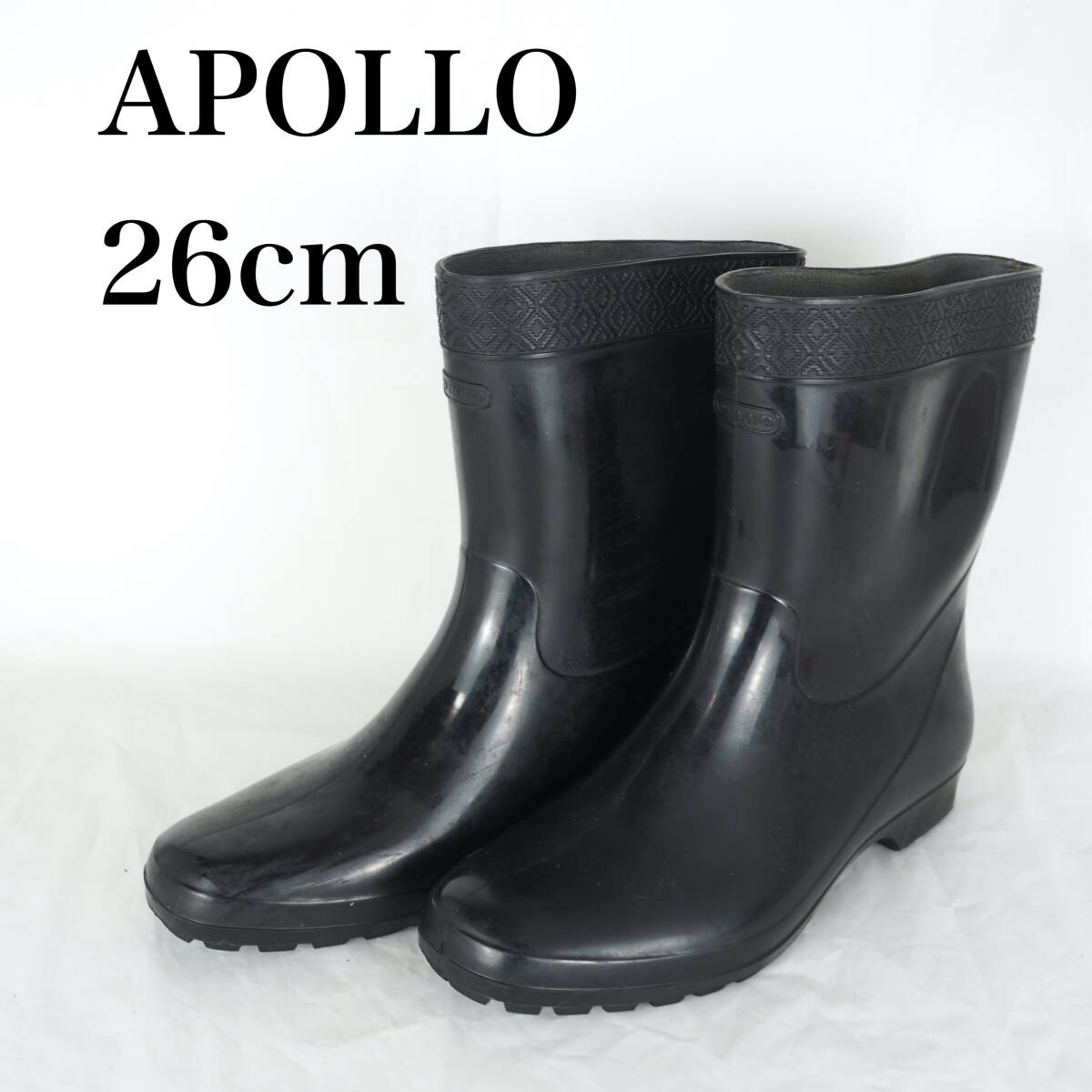 EB5264*APOLLO*アポロ*長靴*26cm*黒_画像1
