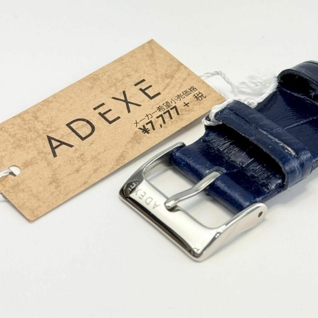 【ADEXE】GRANDE アデクス グランデ 腕時計 ネイビー レザーベルト プレゼント ギフト 上品 お洒落 カジュアル クォーツ