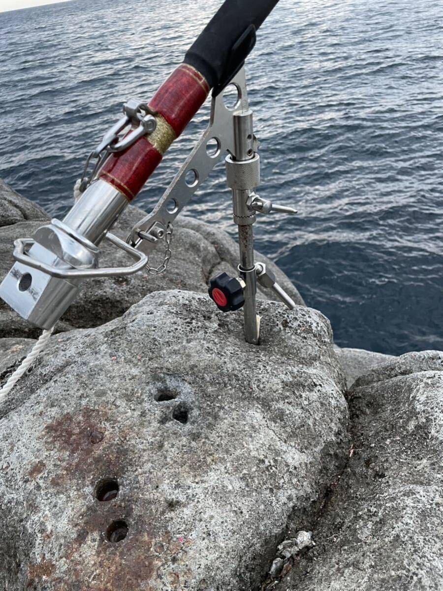 ピトンサポーター シャフト16ミリ用 石鯛釣り クエ釣り アシスト 竿受け アンカー 波止クエの画像6