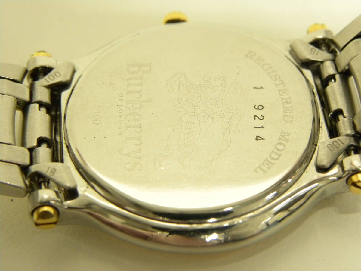 ブランド祭 バーバリーズ クオーツ 8100 メンズ レディース 腕時計 セット Burberrys コンビモデル ペアウォッチの画像8