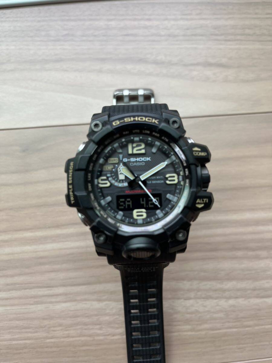 美中古 G-SHOCK GWG-1000-1A3JF メンズ 腕時計 電波ソーラー アナログ デジタル ブラック マッドマスター カシオ 国内正規品 MASTER OF Gの画像1