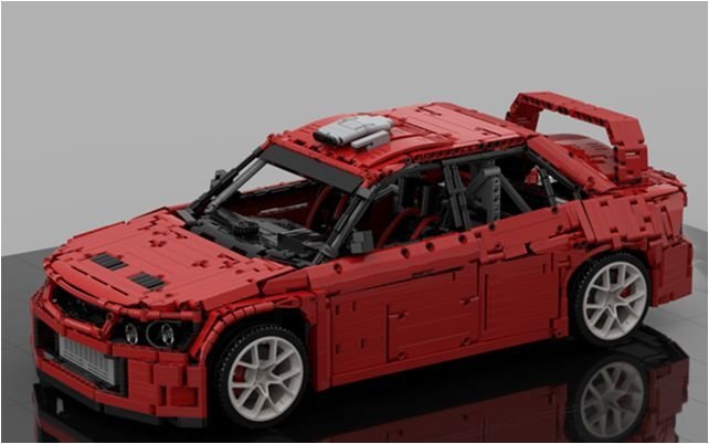 LEGO レゴ 互換品 三菱 ランサー EVO8 WRC05 MOC-152741 パーツ数4098の画像7