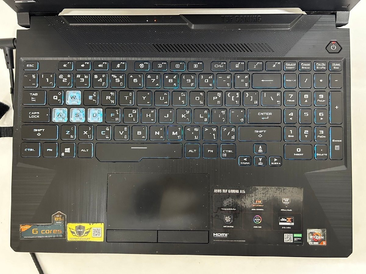 3926 ASUS ゲーミング ノートパソコン TUF Gaming A15 FA506I 中古の画像2