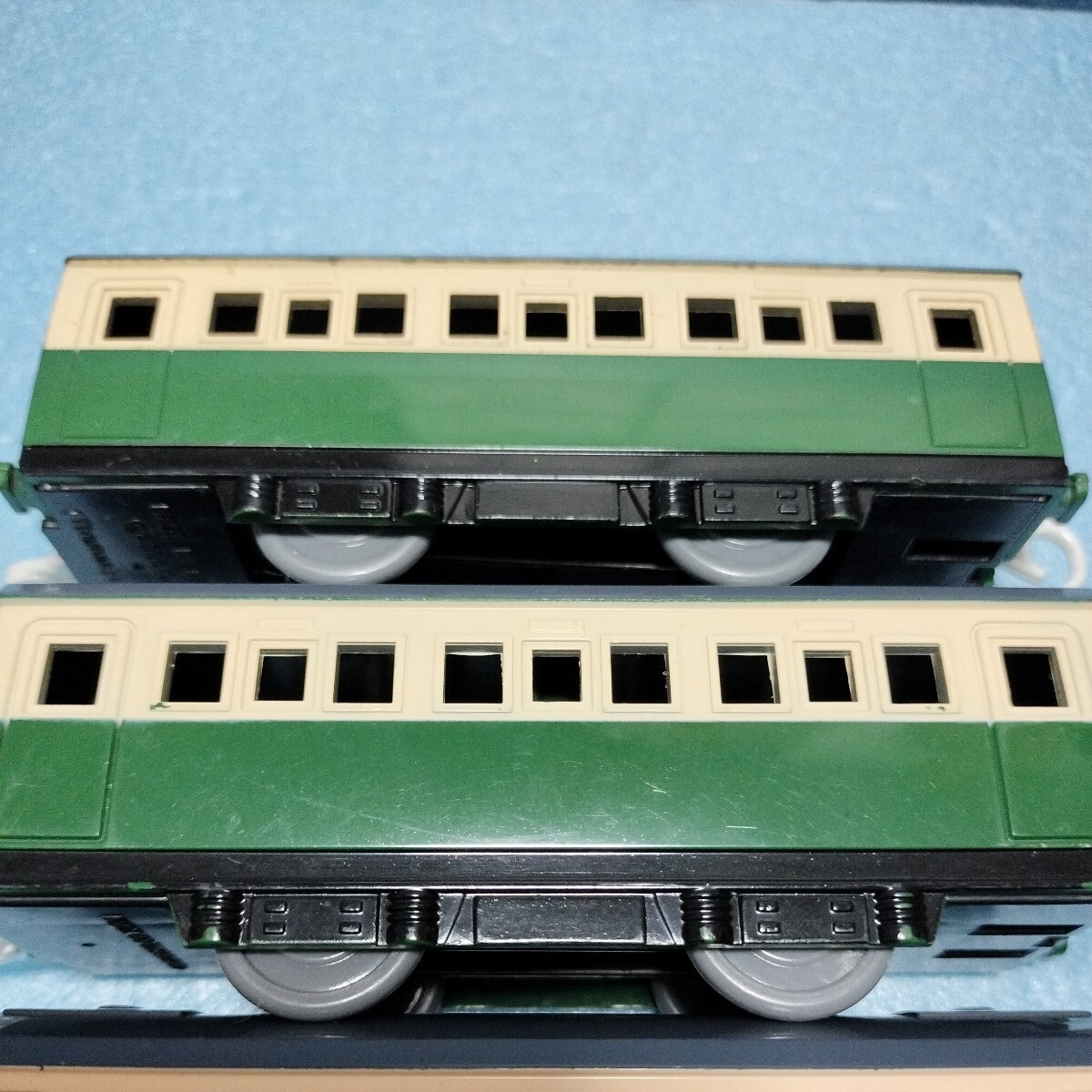 プラレール【同梱OK】緑 客車 3両
