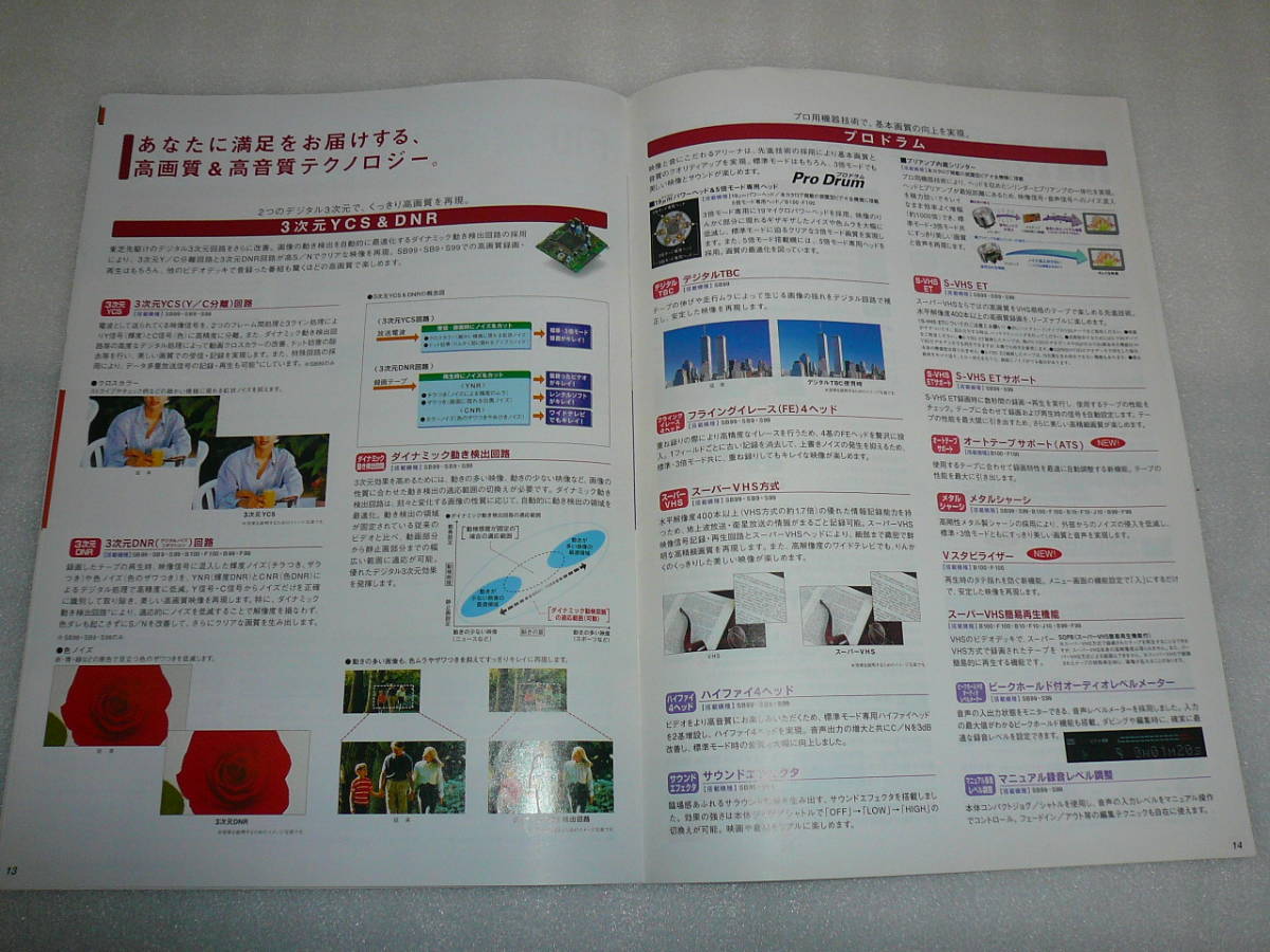 TOSHIBAビデオデッキ総合カタログ’00-8 A-SB99 A-SB9 A-S9 A-B100 A-F100 A-B10 A-F10 A-J10の画像8