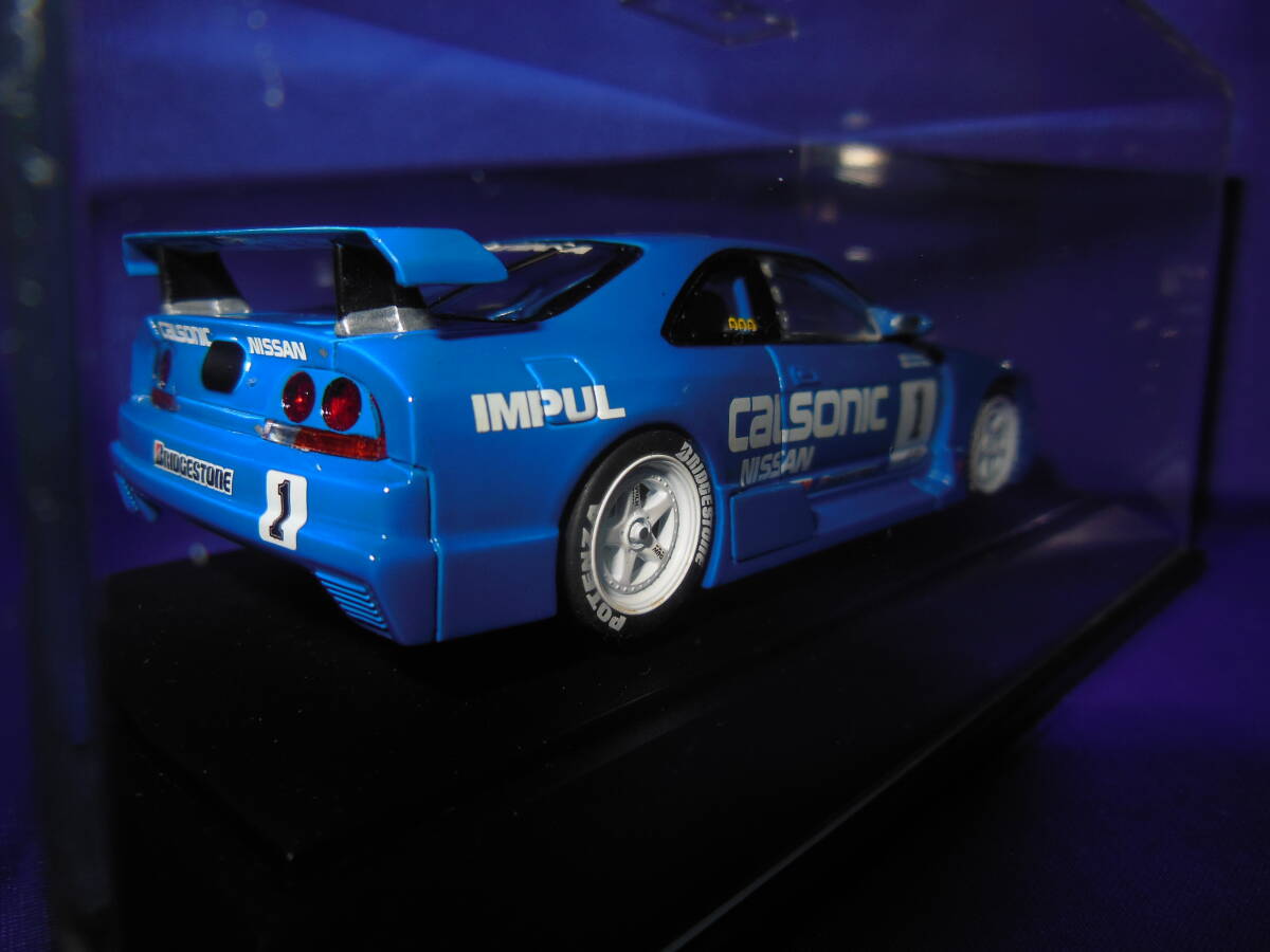 1/43　日産　R33　GT-R　CALSONIC　SKYLINE　1995年　GT500　R33デビューモデル　♯１　星野一義　影山正彦　EBBRO_画像6