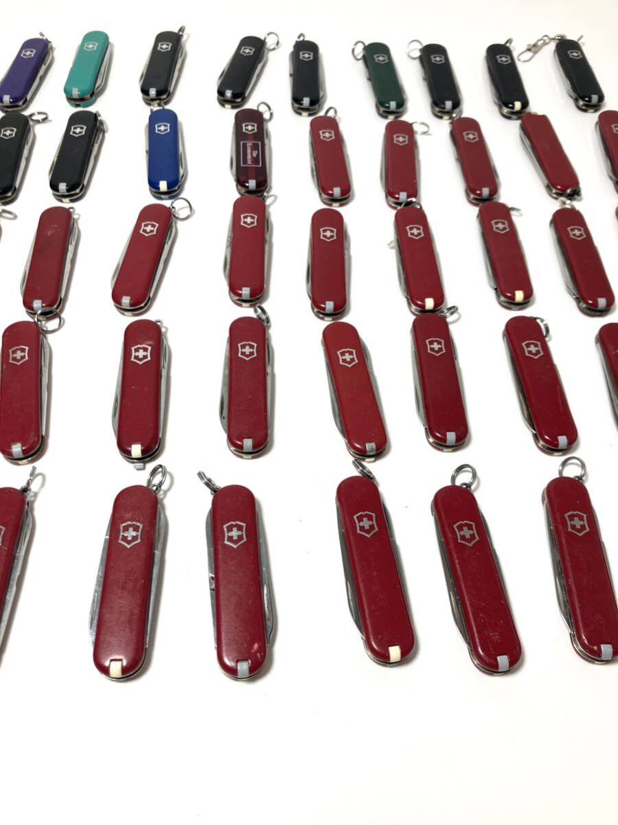 [ジャンク][未検品]50個まとめ売り!! ビクトリノックス Victorinox ナイフ クラシック SD 赤 レッド 青 黒 緑 白 紫 ブラック 1円スタートの画像8