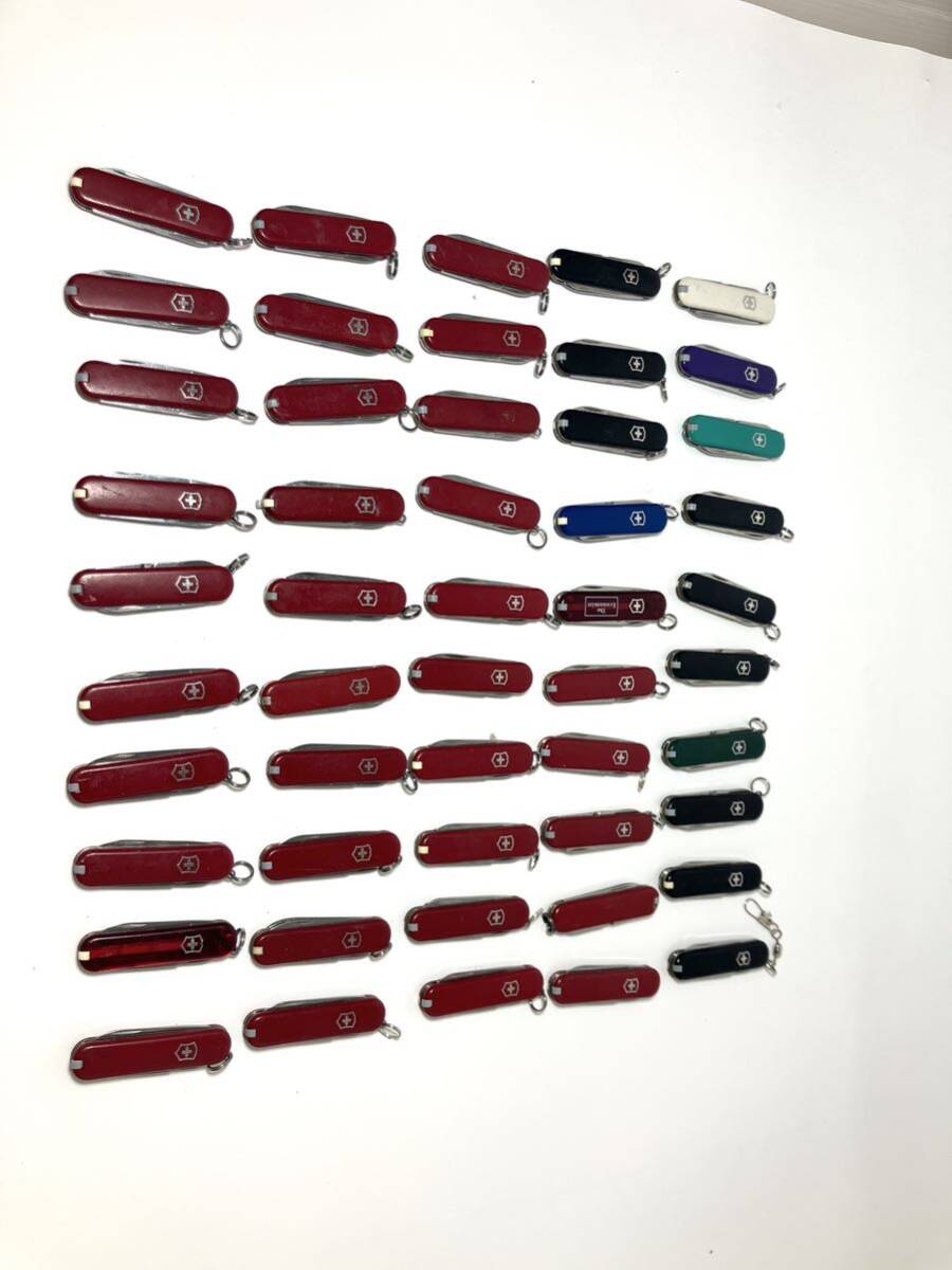 [ジャンク][未検品]50個まとめ売り!! ビクトリノックス Victorinox ナイフ クラシック SD 赤 レッド 青 黒 緑 白 紫 ブラック 1円スタートの画像9