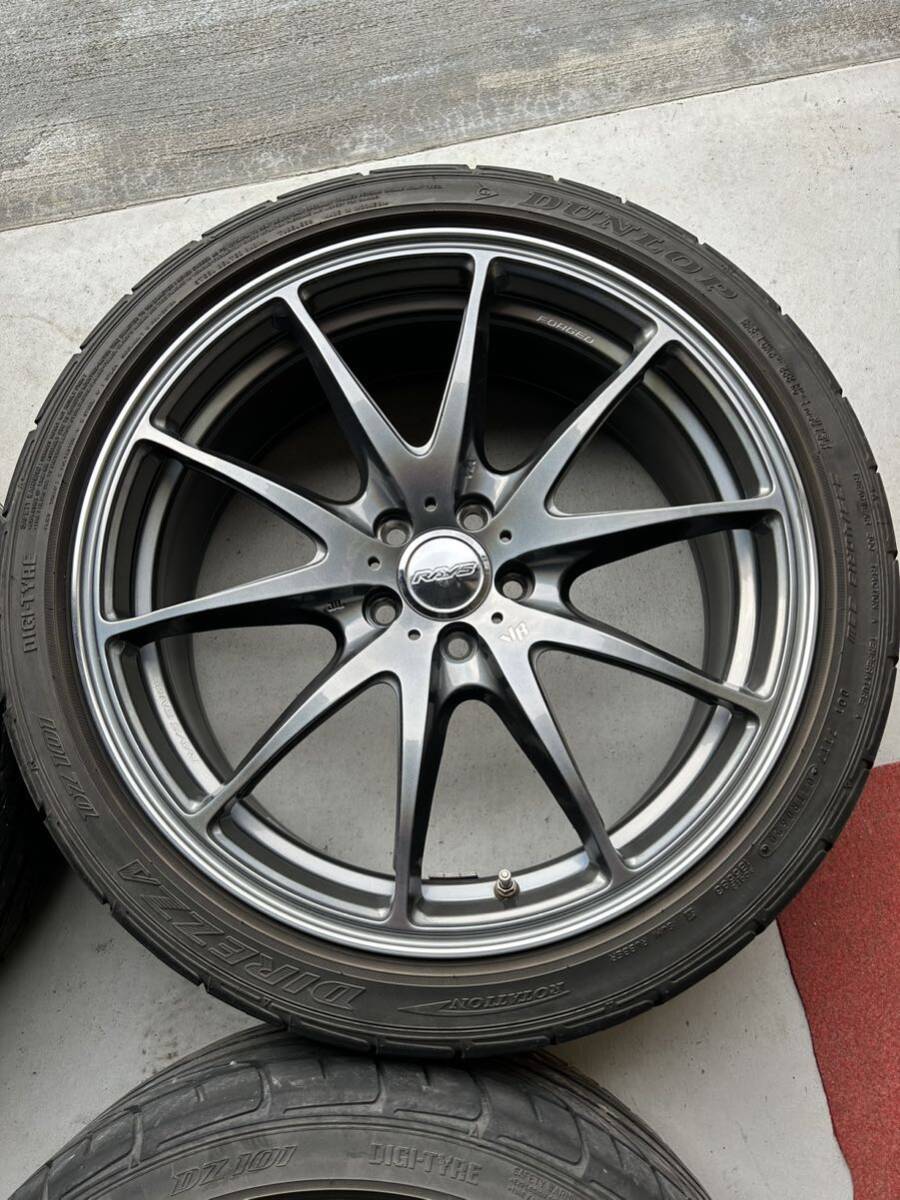 RAYS VOLK Racing G25 レイズ ボルク レーシング プリズムダークシルバー 中古18インチ 18×7.5 100-5穴_画像3