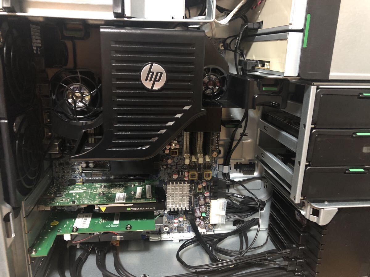 後期型 HP Z620 Workstation Intel Xeon E5-2690v2 8C16T 12800R ECC-64GB SSD500GB+HDD3TB Win10無線LAN Quadro k420&GeForce GT730_画像6