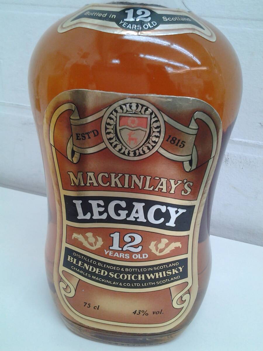 ★1円～ 古酒未開栓 スコッチウィスキー サントリー Mackinlay’s legacy 12年 ジョニーウォーカーブラックラベル リザーブ の画像7