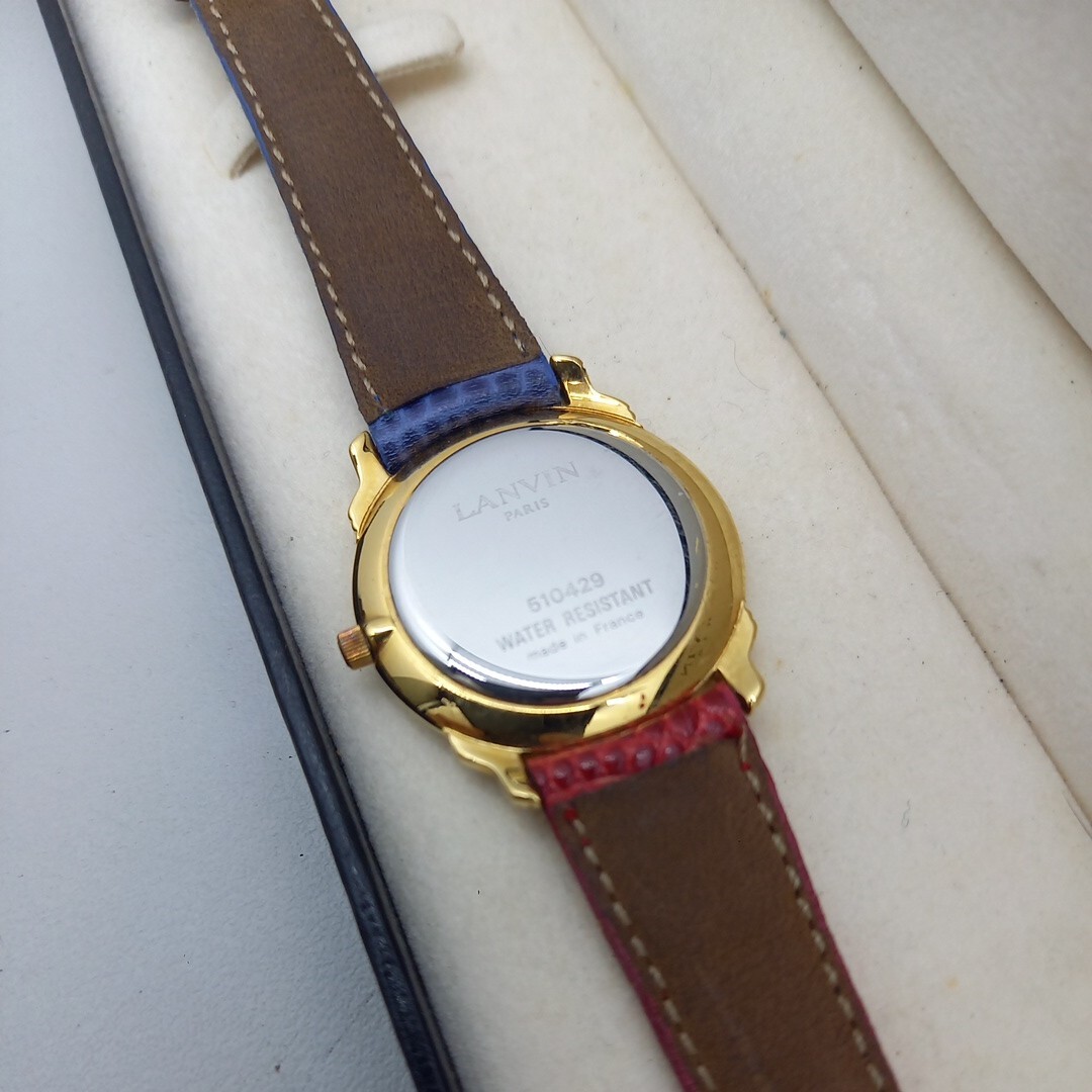 【電池切れ】LANVIN ランバン 腕時計 クォーツ 510429の画像5