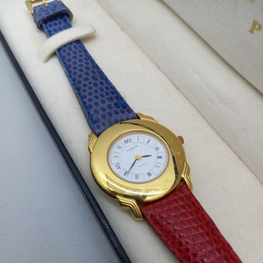 【電池切れ】LANVIN ランバン 腕時計 クォーツ 510429の画像2