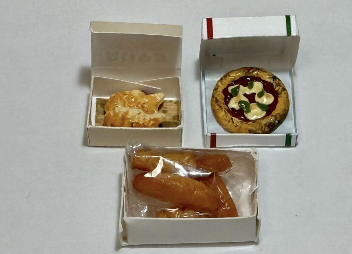 ミニチュアフード☆ピザ たい焼き パン ジャム ４点セット_画像2