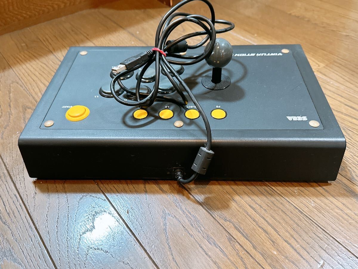 VIRTUA STICK High Grade バーチャステック ハイグレード SEGA HSN-0011 アーケードコントローラー 動作確認 現状品 セガ の画像4