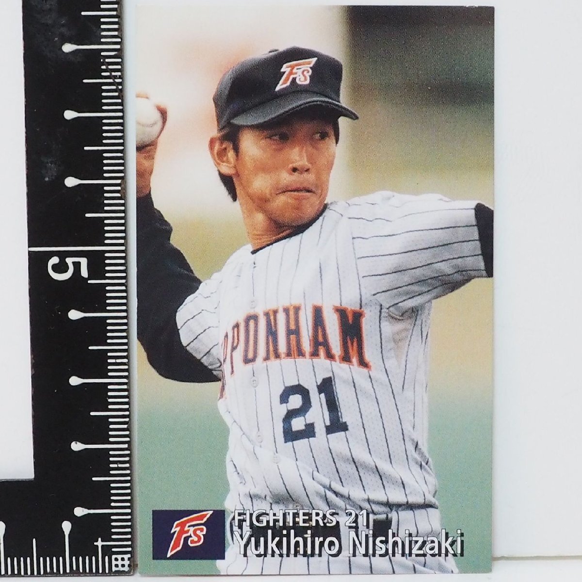 97 year Calbee Professional Baseball card 109[ west cape . wide . hand Japan ham Fighter z] Heisei era 9 year 1997 year that time thing Calbee extra Shokugan BASEBALL[ used ]